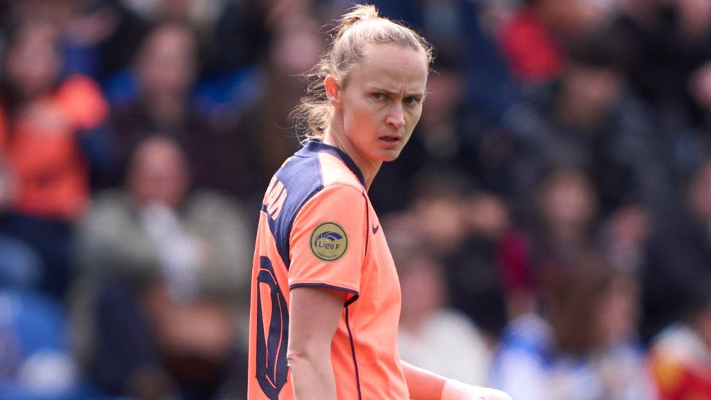 Graham Hansen durant el Dépor-Barça Femení