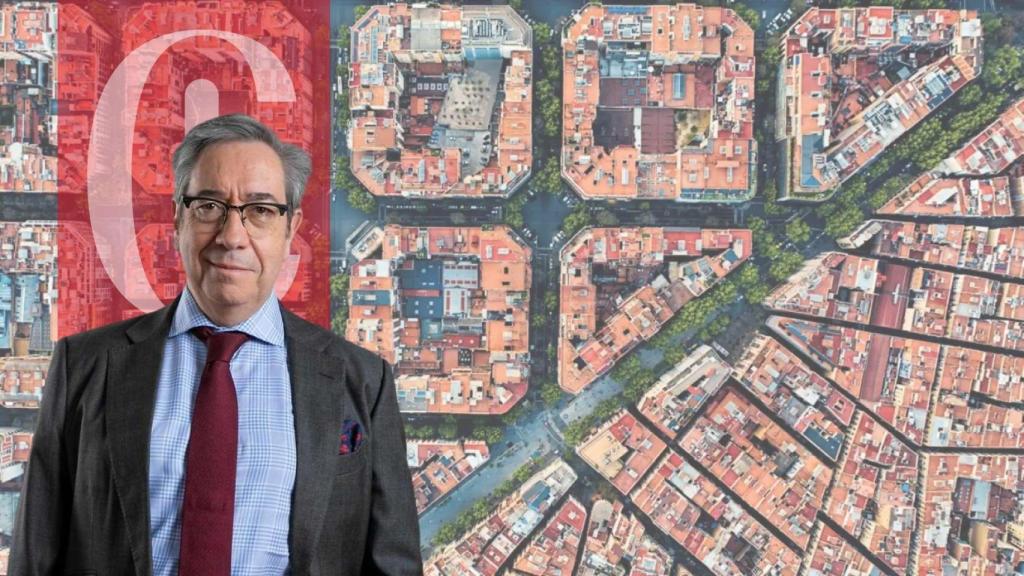 Vicente García Hinojal, con el Eixample de Barcelona de fondo