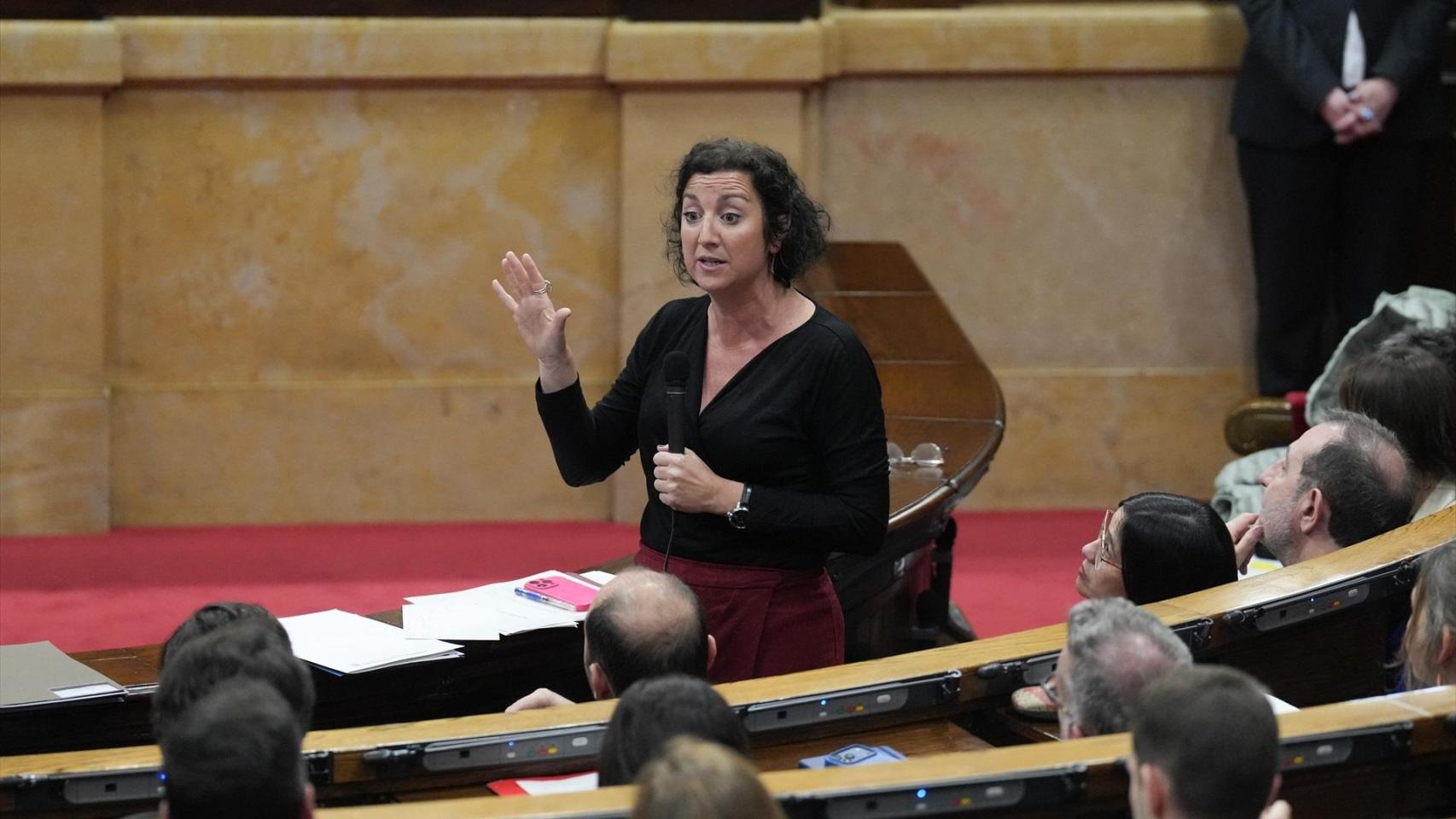 La consellera de Economía, Alicia Romero, durante el pleno del Parlament de Catalunya, a 11 de marzo de 2026