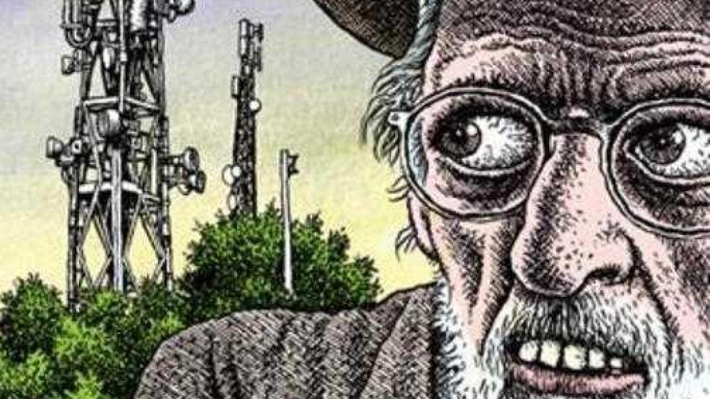 Detalle de la portada de 'Tales of Paranoia', de Robert Crump