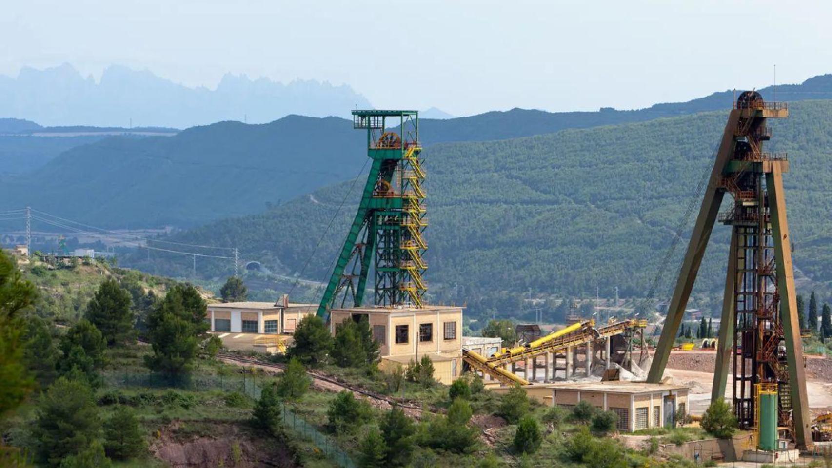 Imagen de la mina de sal de ICL en Súria