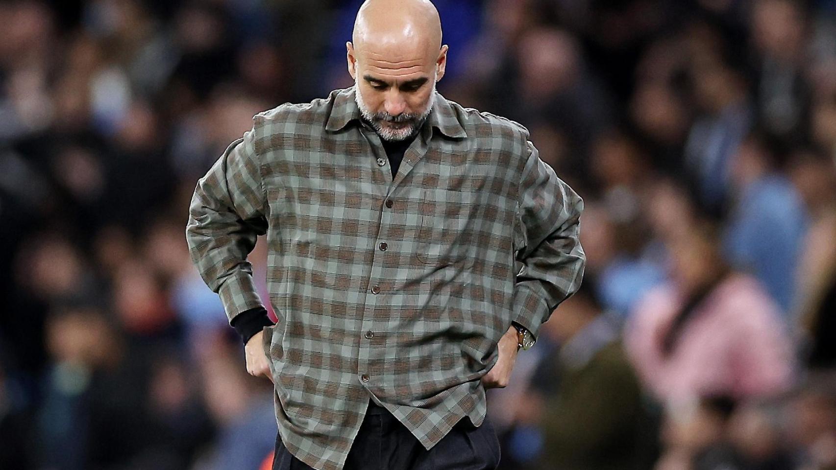 Pep Guardiola, en el Santiago Bernabéu.jpg