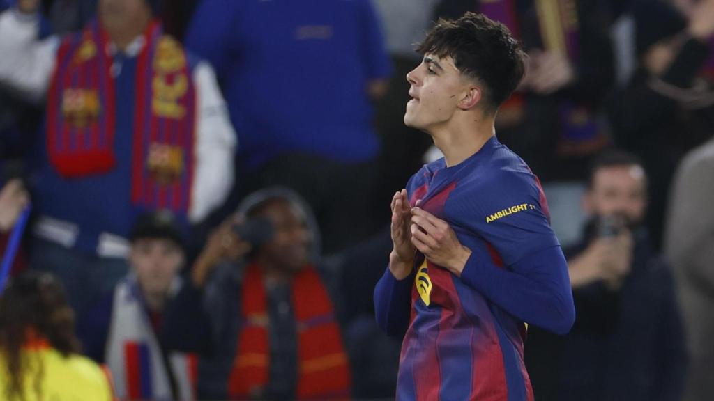 Marc Bernal celebra el seu gol al Newcastle