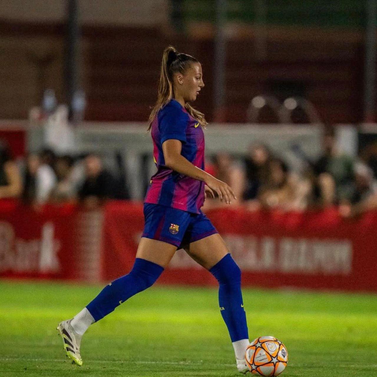 Emilka Szymczak con el Barça Femenino en la Copa Catalunya 2025