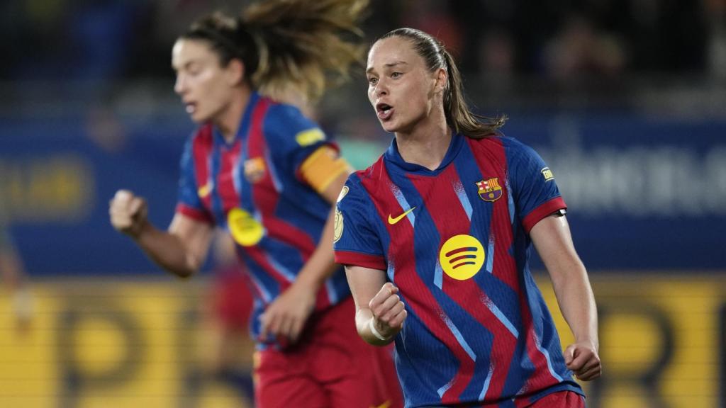 Ewa Pajor en el Barça Femenino-Badalona Women de la Copa de la Reina
