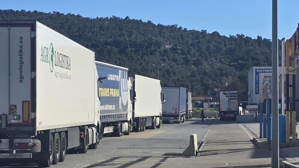Caravana en La Jonquera