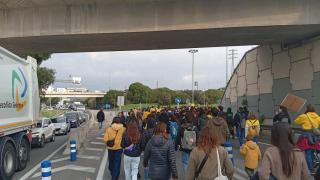 Manifestación de sindicatos educativos