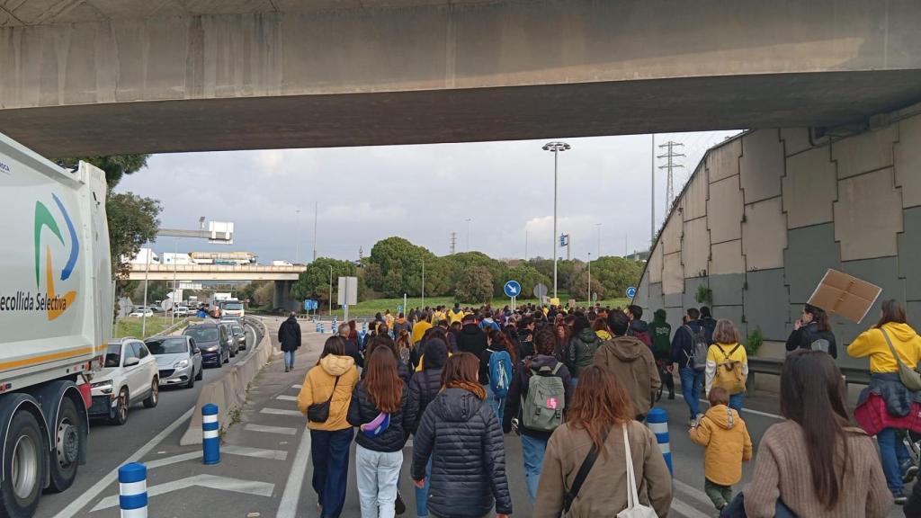 Manifestación de sindicatos educativos