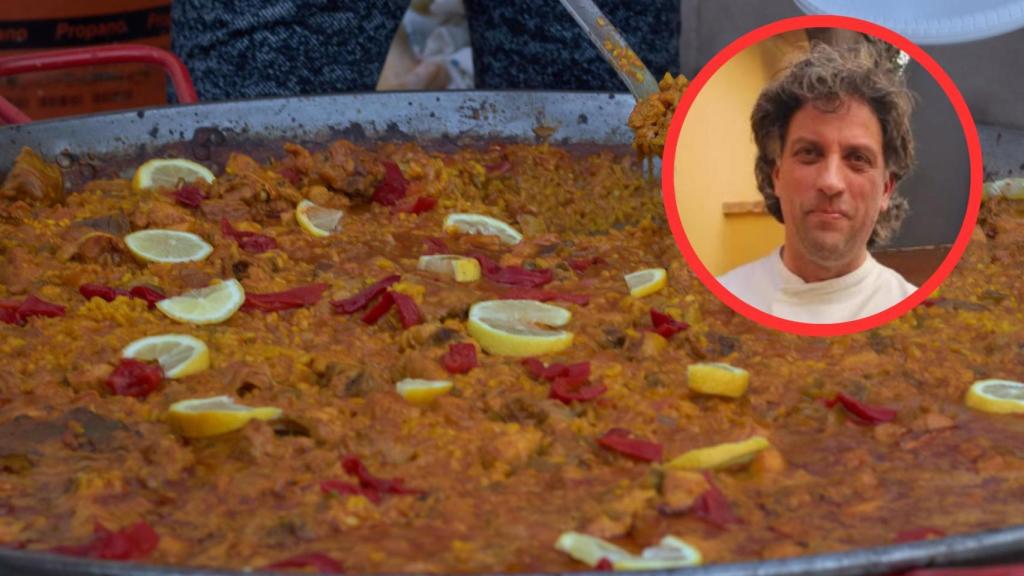 Vicente Rioja y paella
