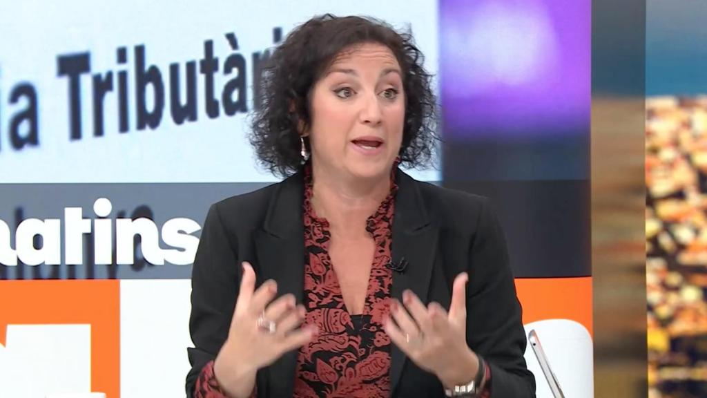 La 'consellera' Alícia Romero durante su entevista en TV3 el 20 de marzo