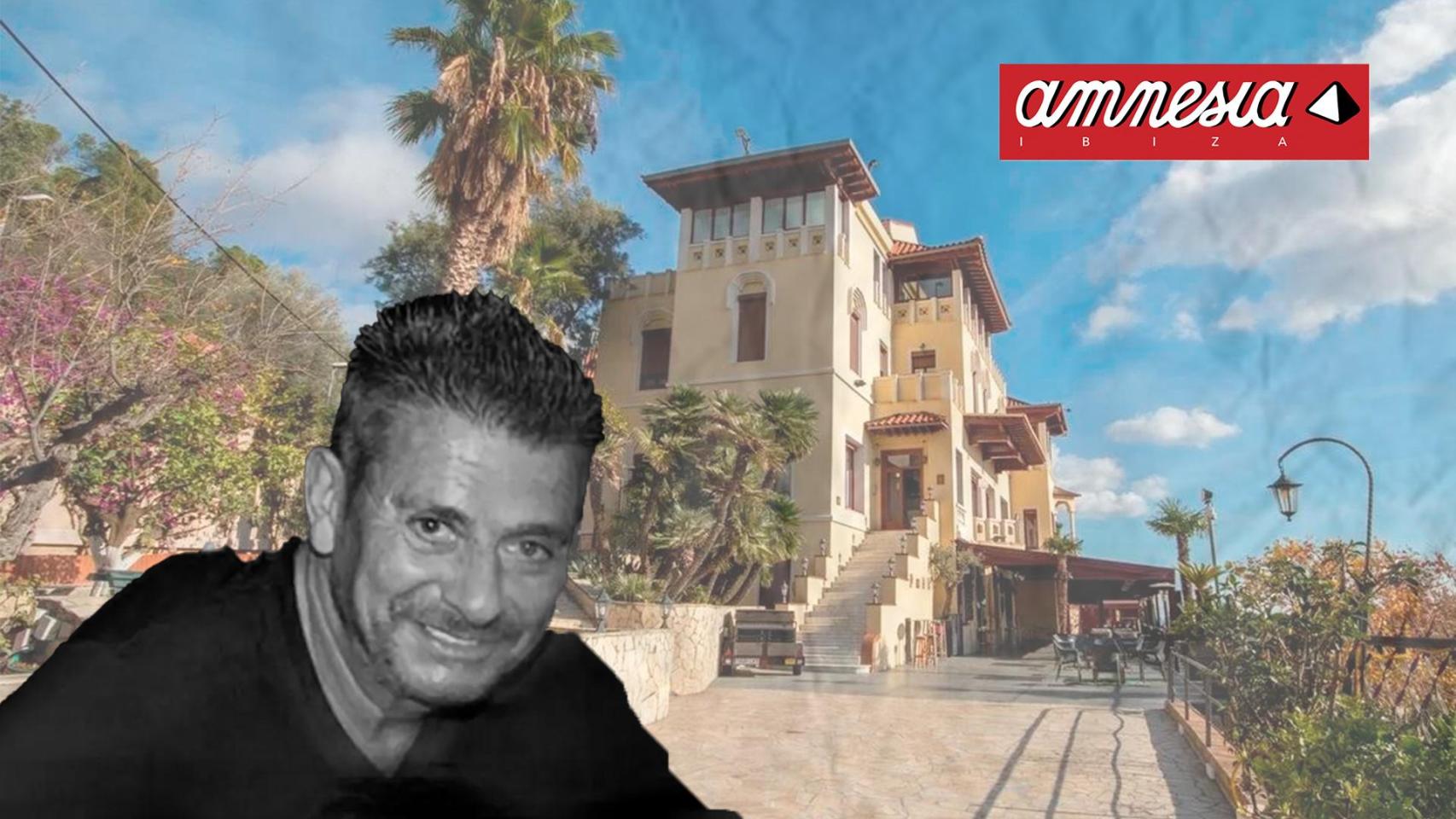 Un montaje del Atlantic Club de Barcelona, con Martín Ferrer y el logo de Amnesia