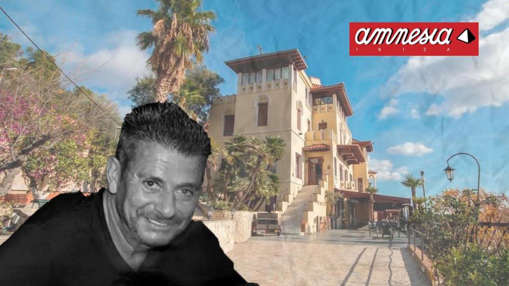 Un montaje del Atlantic Club de Barcelona, con Martín Ferrer y el logo de Amnesia