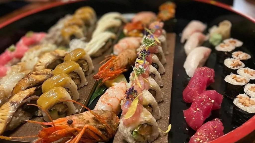 Assortiment de sushi del Restaurant Yashima de Barcelona