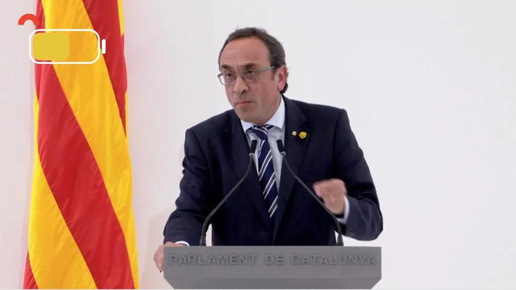 El presidente del Parlament, Josep Rull