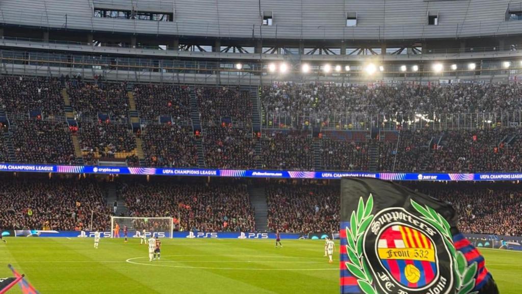 El Spotify Camp Nou des de la primera graderia del Gol Sud.