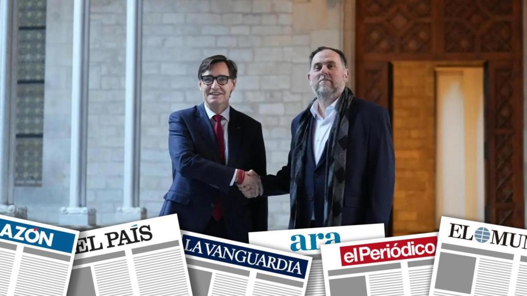 El presidente de la Generalitat, Salvador Illa, se reúne con el presidente de ERC, Oriol Junqueras