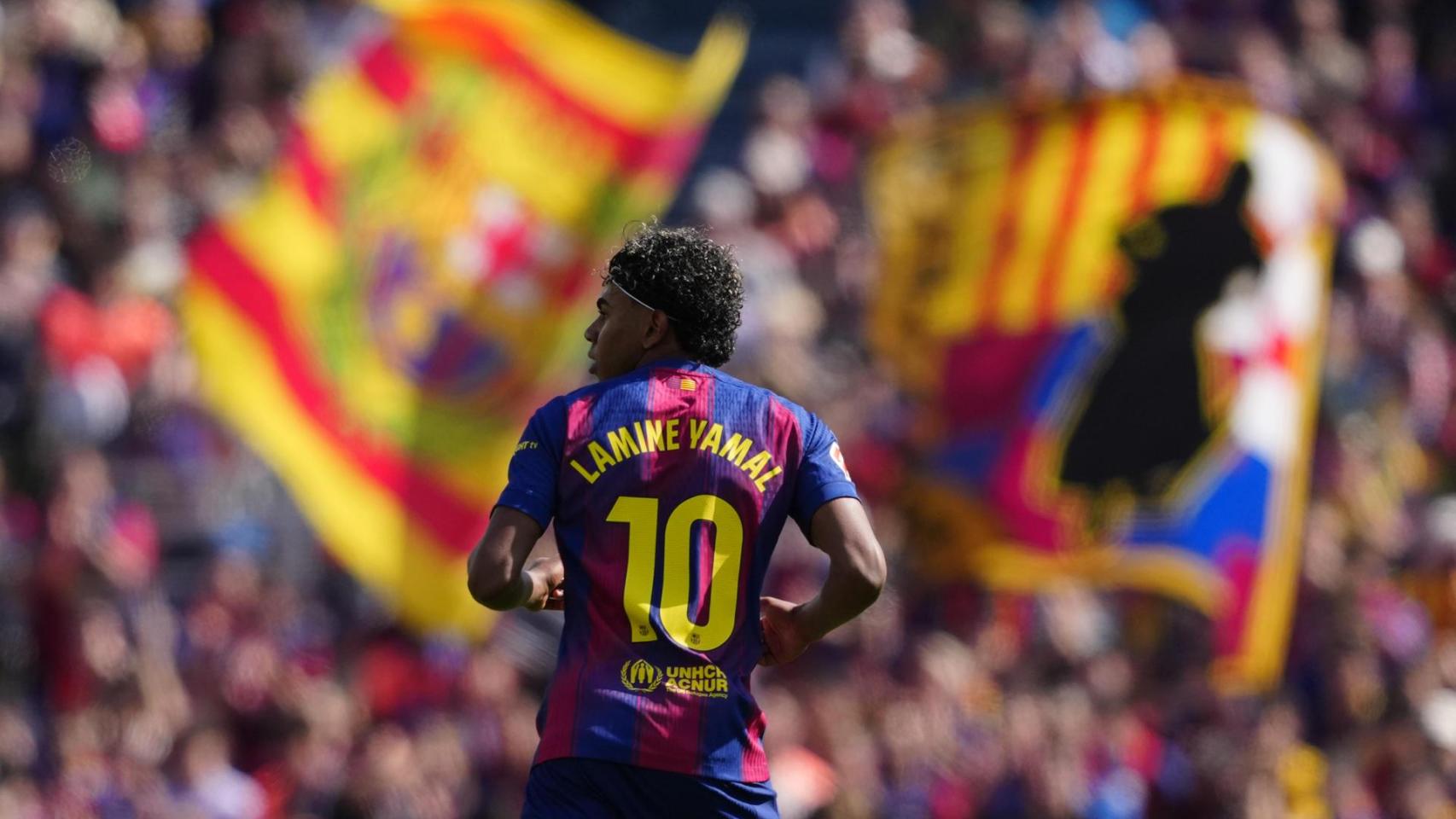 Lamine Yamal durante el Barça-Rayo