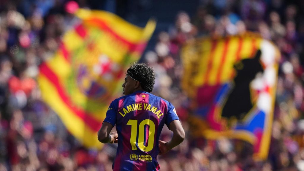 Lamine Yamal durant el Barça-Rayo