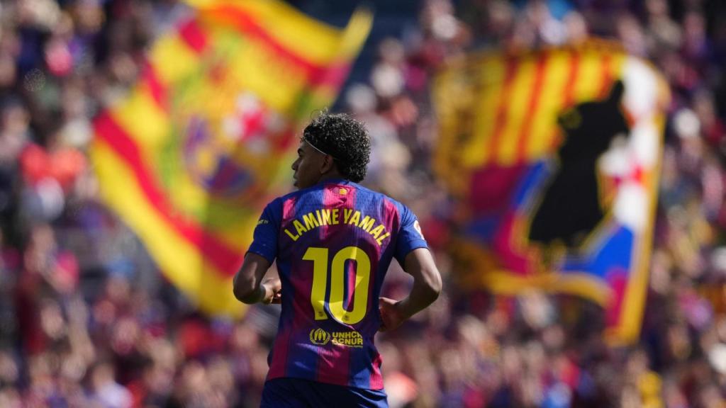 Lamine Yamal durante el Barça-Rayo