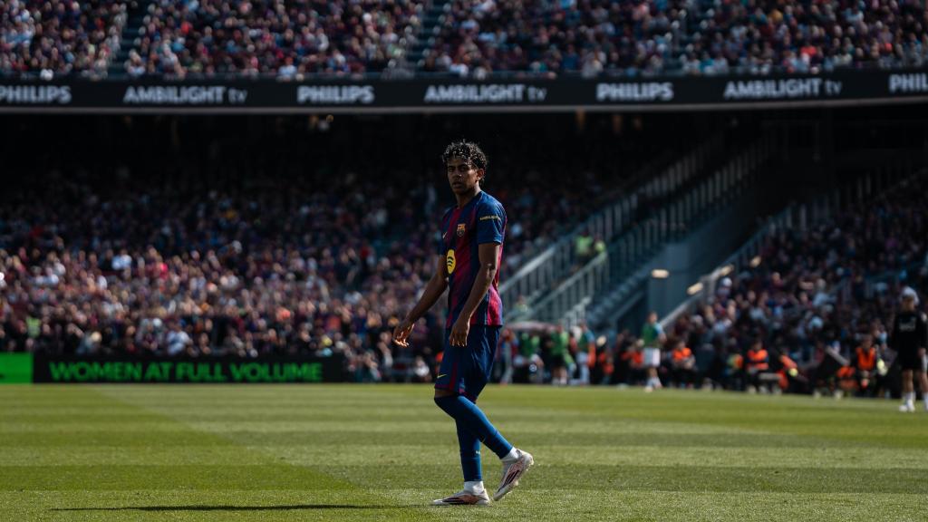 Lamine Yamal durante el Barça-Rayo Vallecano