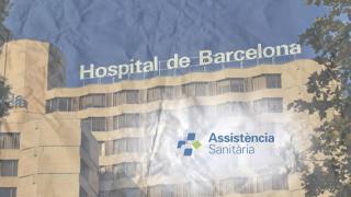 El Hospital de Barcelona con el logo de la cooperativa Assistència Sanitària, su dueño