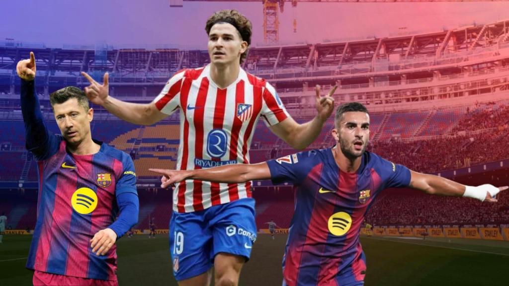 Robert Lewandowski, Julián Álvarez y Ferran Torres se disputan el '9' del Barça 2026-27