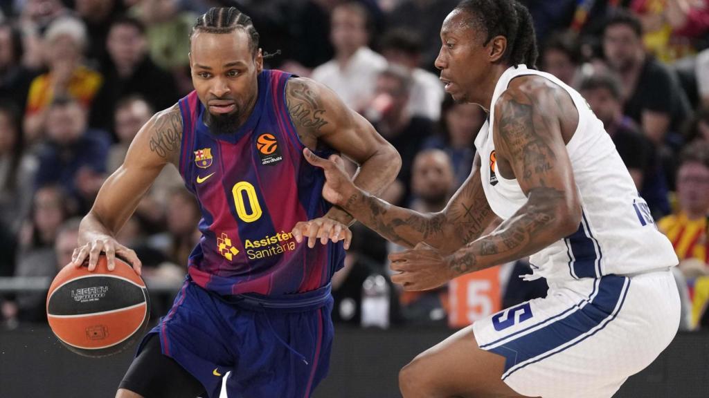 Kevin Punter durante el Barça de basket-Anadolu Efes