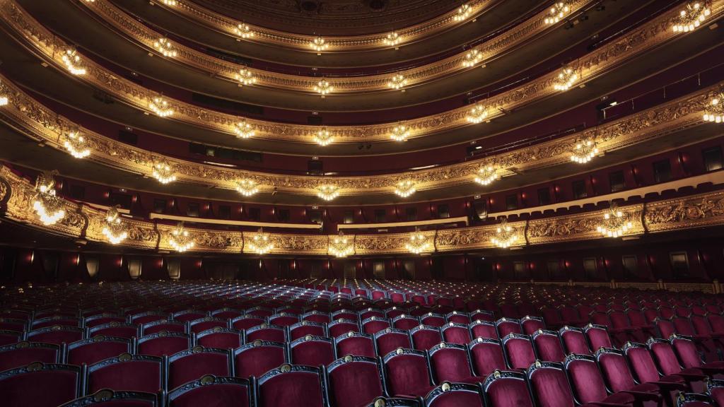 L'interior del Gran Teatre del Liceu, a Barcelona