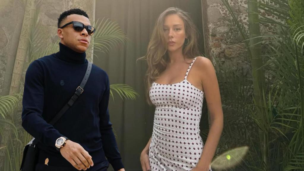 Kylian Mbappé y Ester Expósito, en un fotomontaje