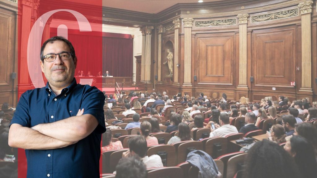 Alejandro Tercero y una imagen del ICAB