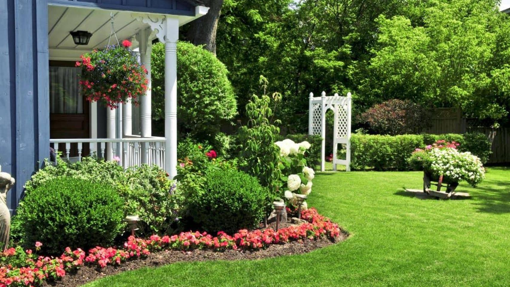 Jardines en casas privadas