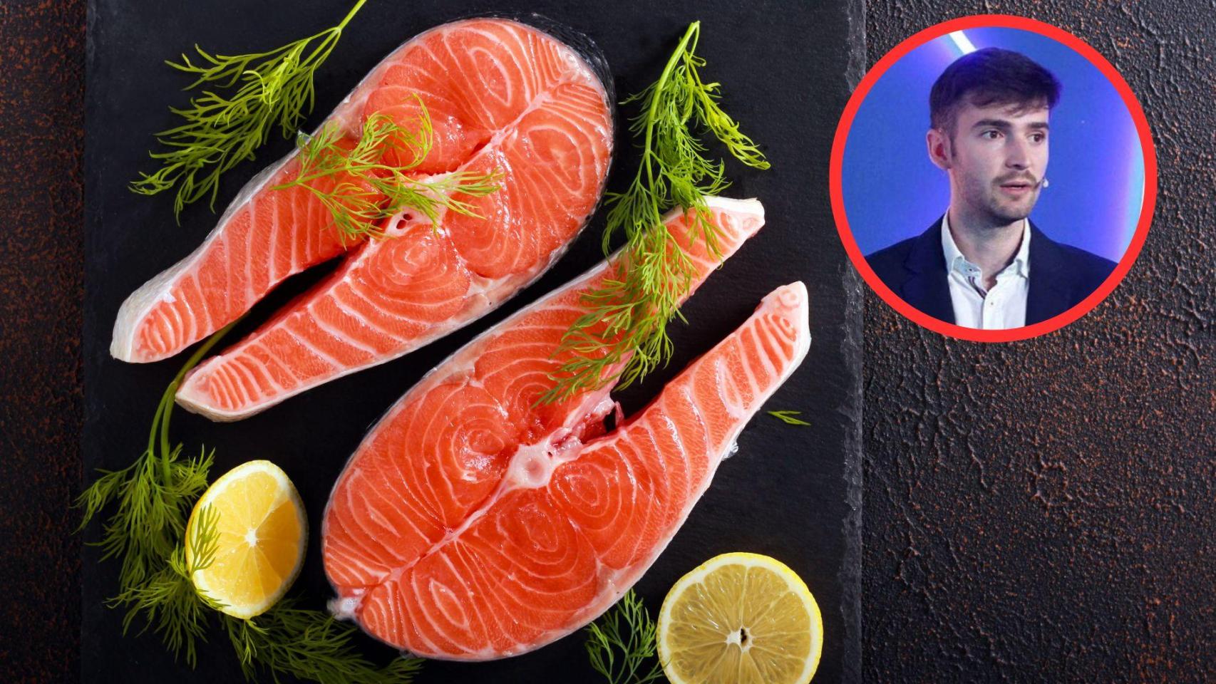 Arnau Subías y pescado