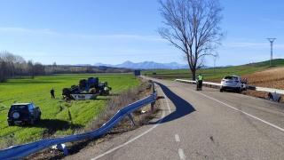 Accidente mortal de tráfico en una carretera de España