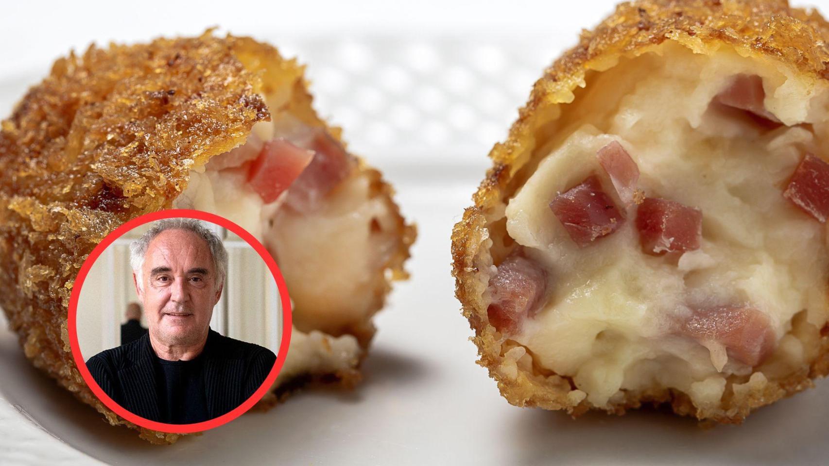 Ferran Adrià y croquetas de jamón