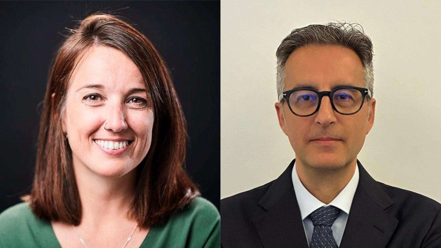 Anna Rosés Belló, delegada del Govern en África Occidental, y José Luis Martos, delegado en los Países Nórdicos y Bálticos.