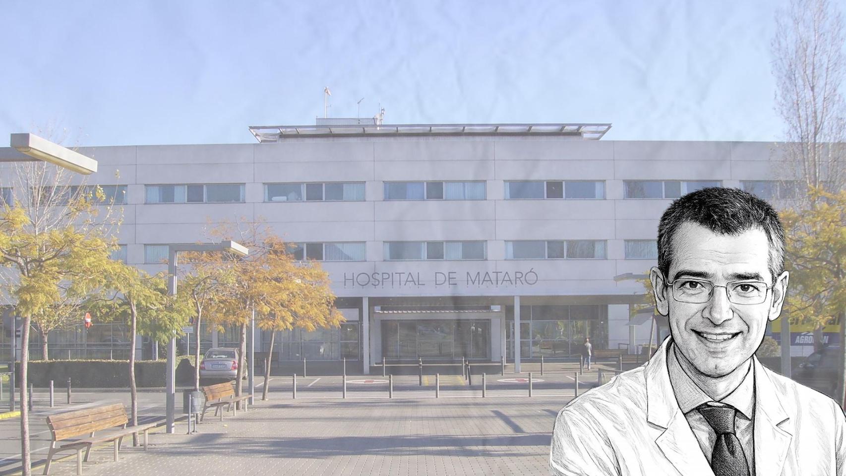 Rafael Lledó, con el acceso al Hospital de Mataró