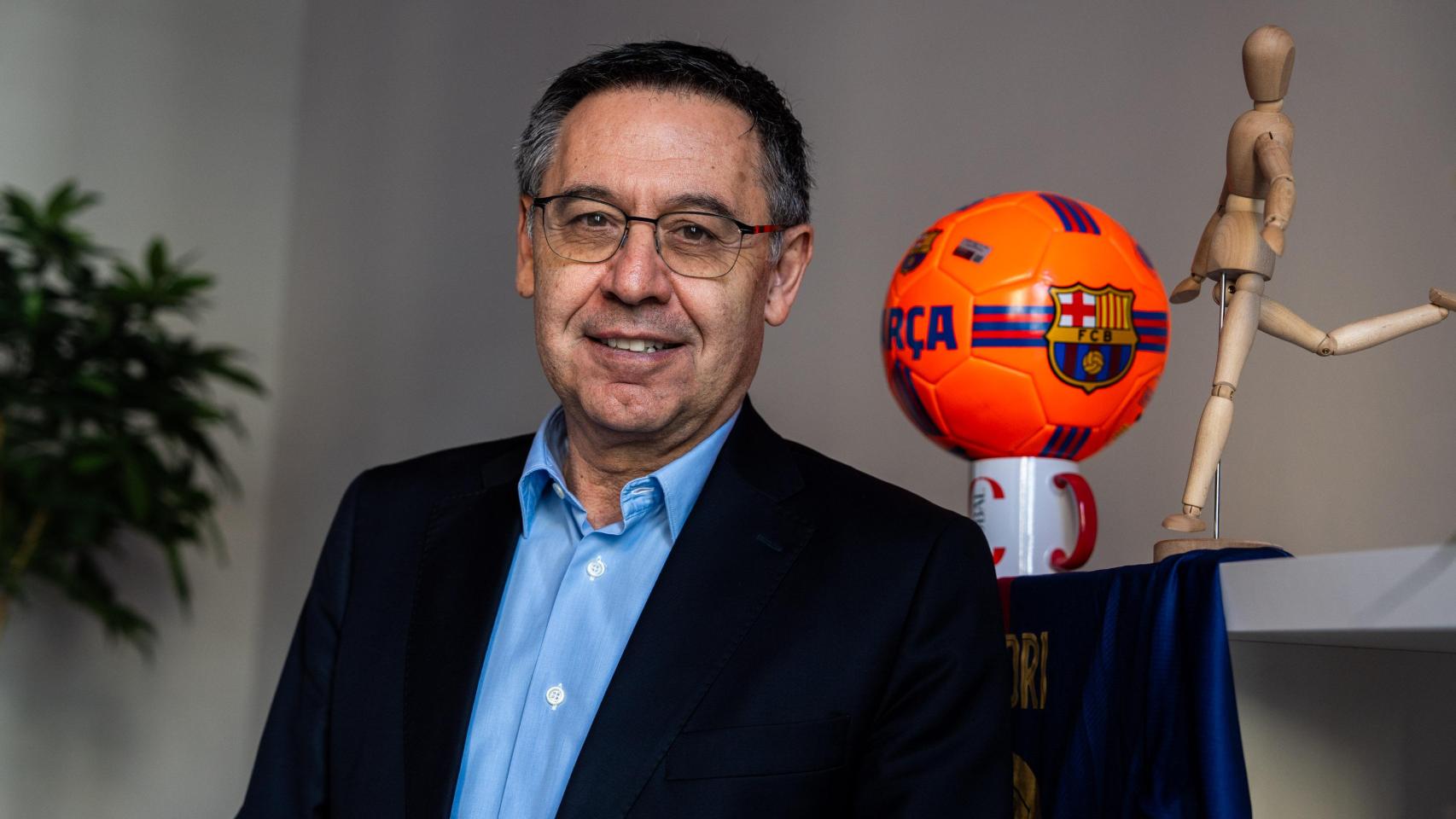 Josep Maria Bartomeu, en la redacción de Crónica Global y Culemanía