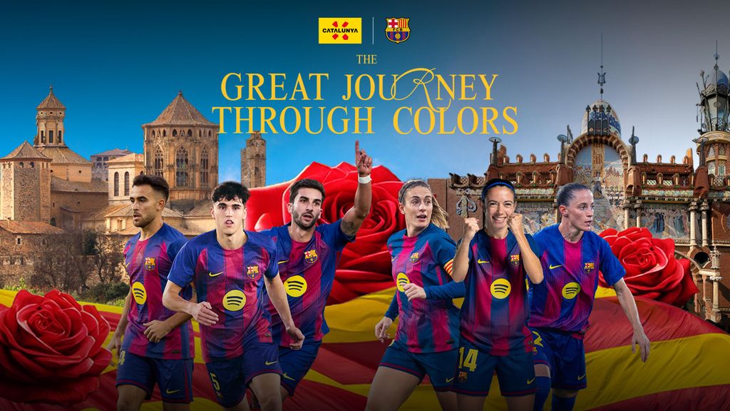 Imagen promocional de la campaña de la Generalitat con el Barça por Sant Jordi