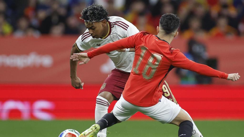 Lamine Yamal, contra Marruecos