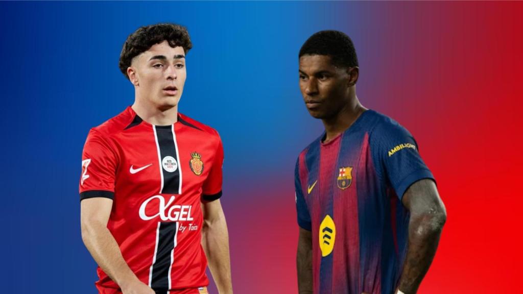 Jan Virgili y Marcus Rashford en un fotomontaje