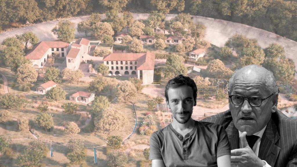 Renderización del futuro Autódromo de Terramar y Matthieu Liard y el malogrado Carles Vilarrubí