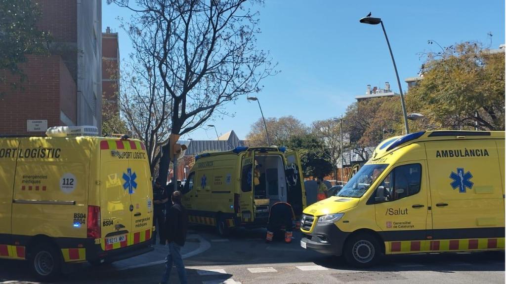 Sanitarios del SEM, en el lugar del apuñalamiento