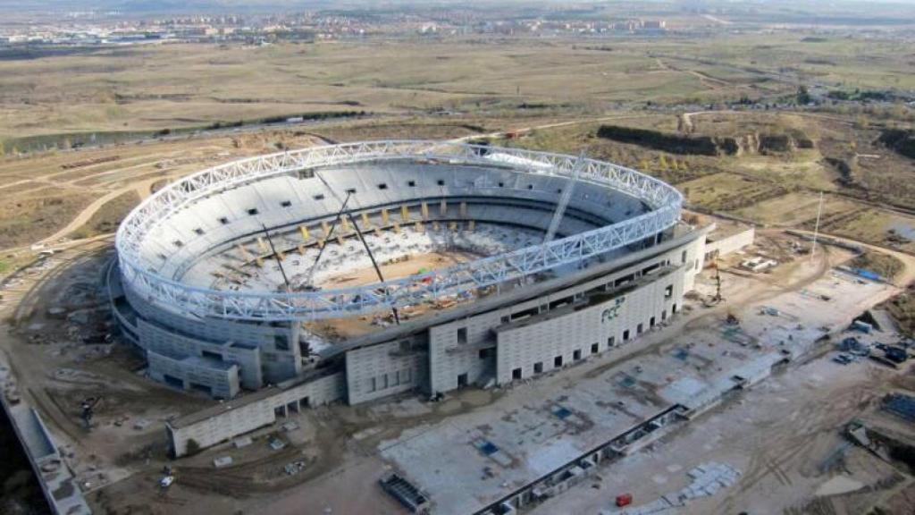 Les obres de l'estadi Wanda Metropolitano