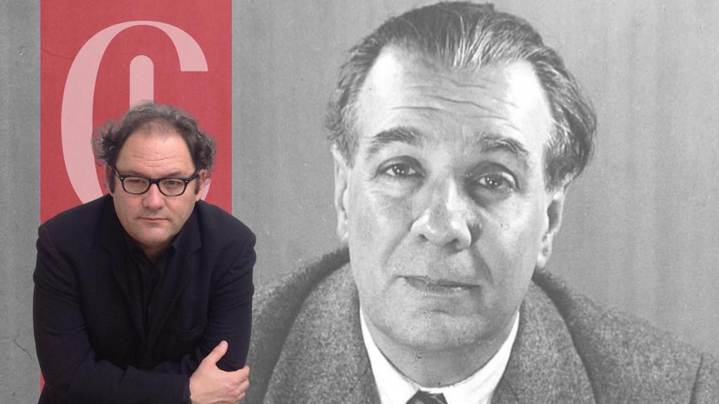 Carlos Mármol y el escritor Jorge Luis Borges