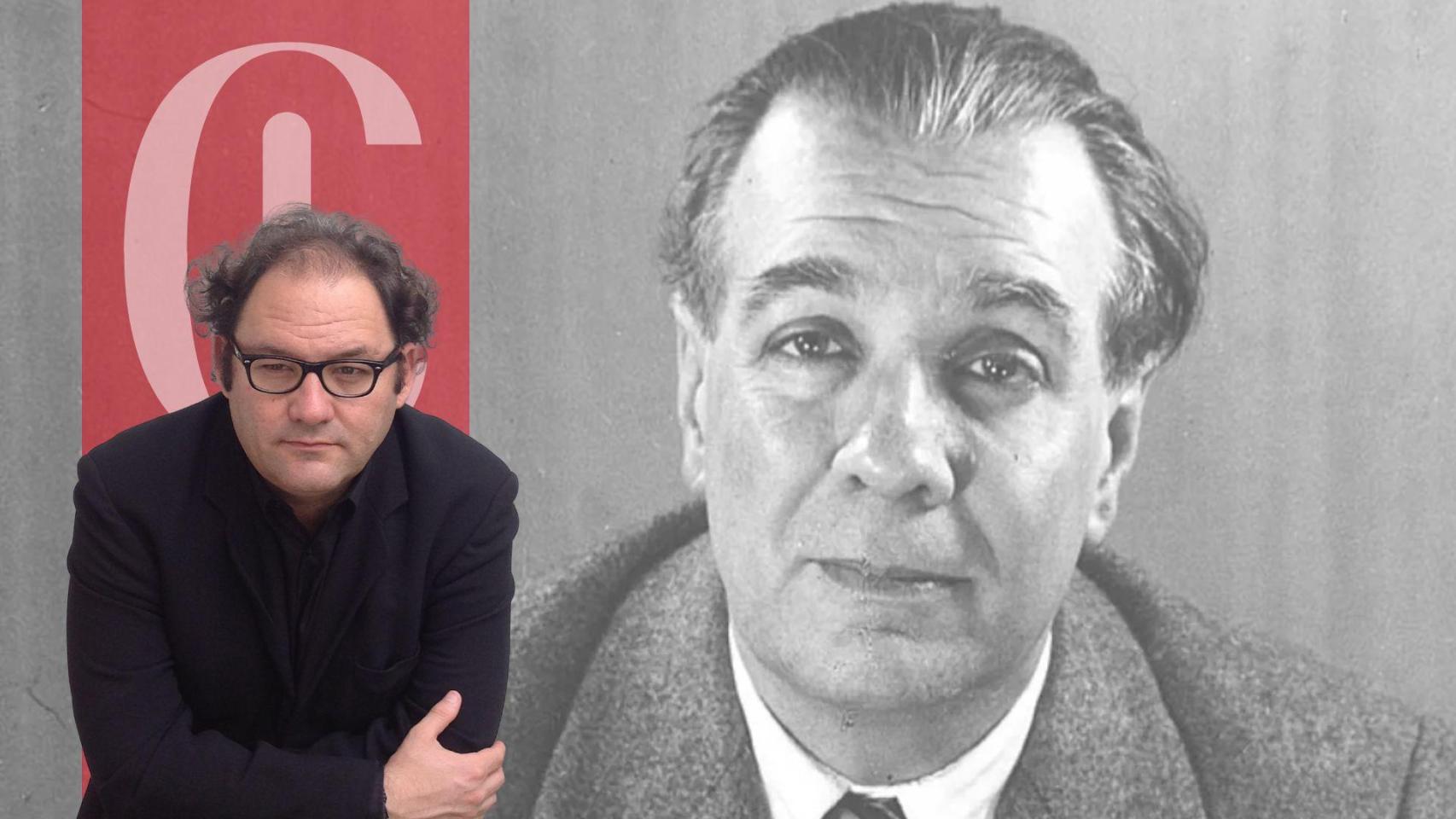 Carlos Mármol y el escritor Jorge Luis Borges