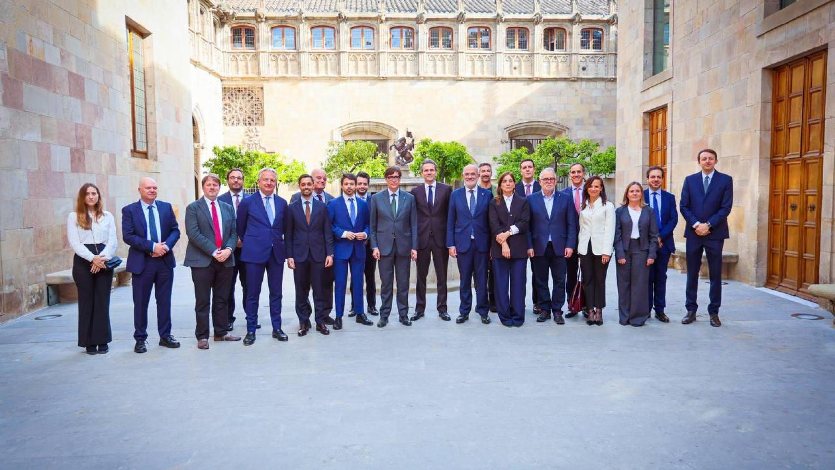 Recepción en el Palau de la Generalitat de los participantes en el European Pulse Forum que se celebra en Barcelona el 10 de abril de 2027
