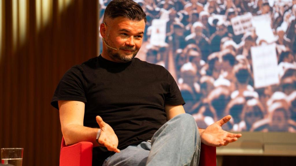 Gabriel Rufían, a l'auditori de la UPF