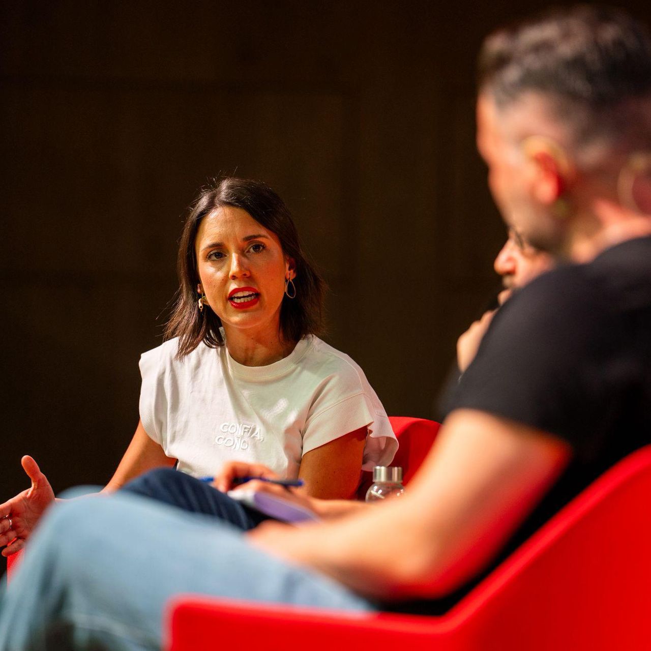 Irene Montero i Gabriel Rufían, a Barcelona