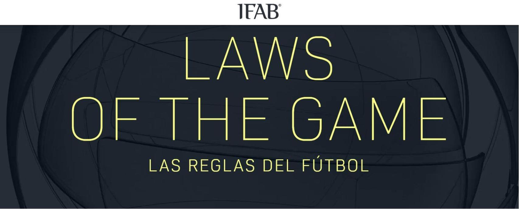 La pàgina principal de la IFAB al seu web