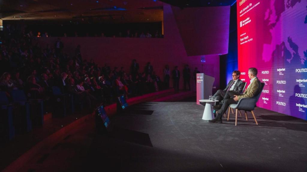 Salvador Illa, president de la Generalitat, al fòrum de Politico i beBartlet